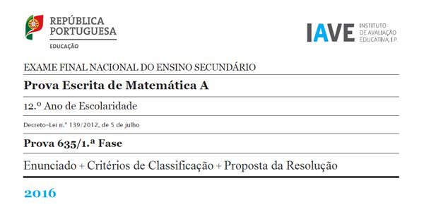 12Ano Exames Secundario Matematica 1F 2016