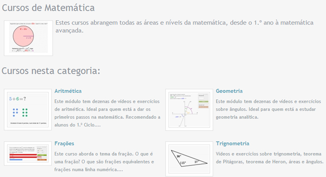 cursos matematica